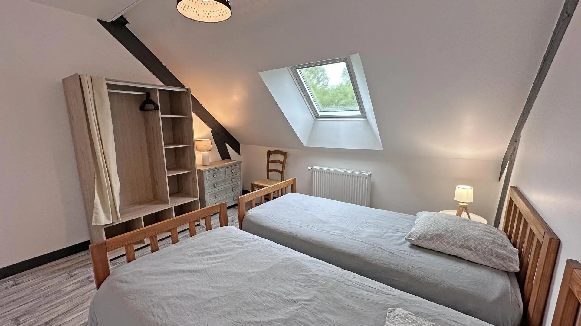 Gîte de la Châtaigneraie à Saint Yrieix La Perche en Haute-Vienne (Nouvelle Aquitaine) - chambre 2 - version lits simples_41