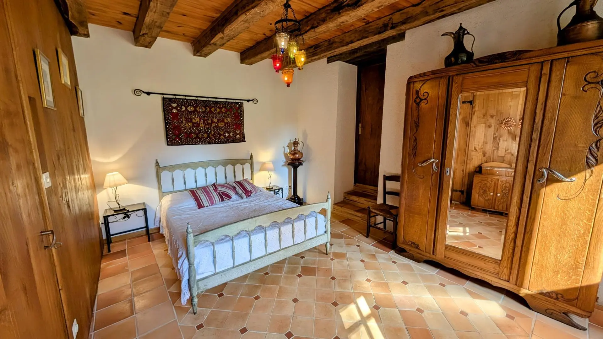 Gite du Canal à Brie, commune de Champagnac La Riviere en Haute-Vienne - chambre 1 rez de chaussée_9