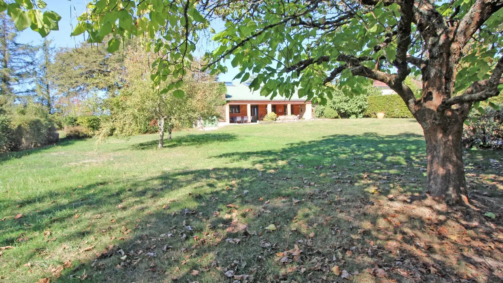 Gite de Montbrugnaud  à Mailhac sur Benaize en Haute-Vienne - vue du bas du terrain_3