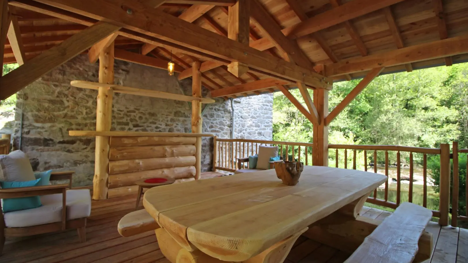 Gîte 3 ânes et un moulin à Bessines sur Gartempe en Haute-Vienne (Nouvelle Aquitaine) - terrasse_31
