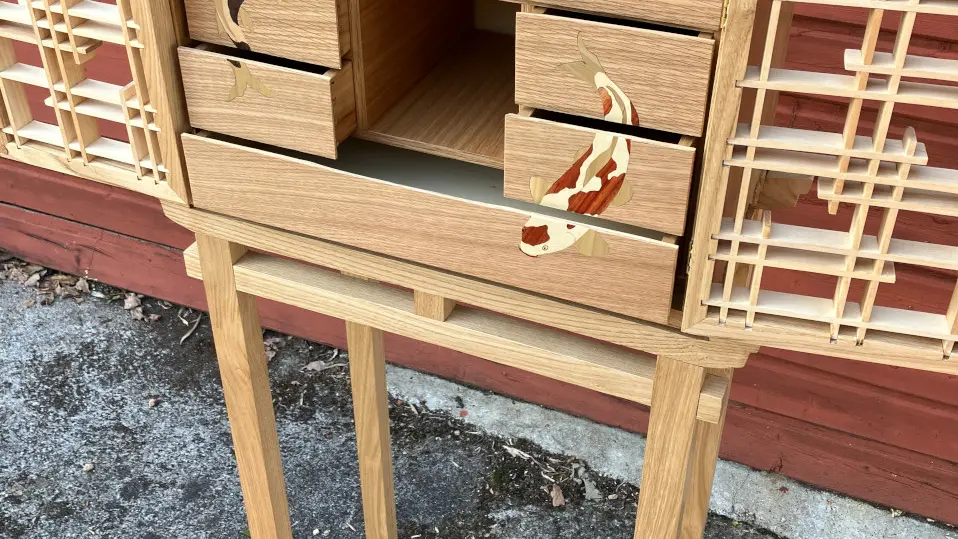 Meuble cabinet sur piètement - Songes d'ébène