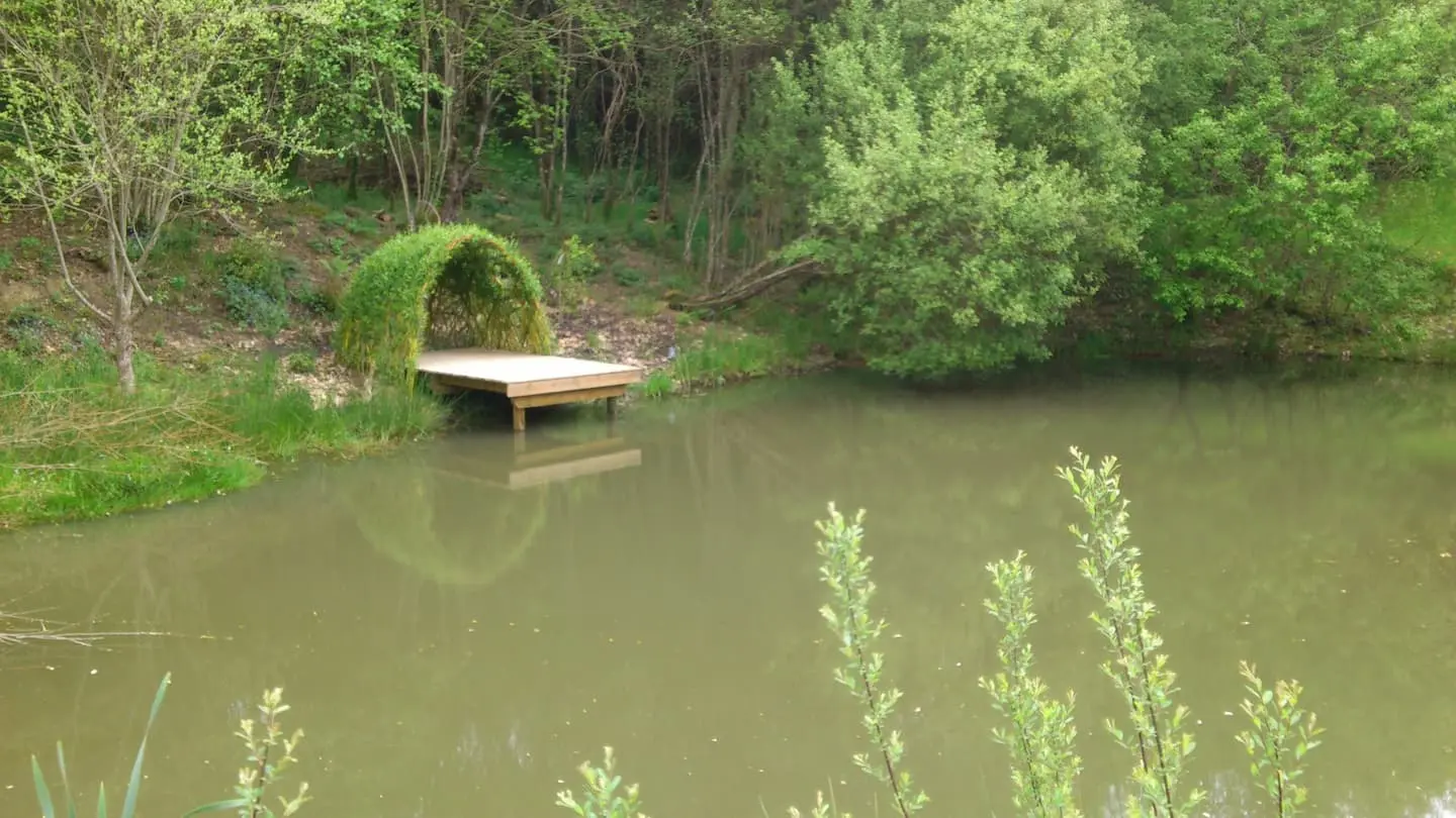 Ponton sur l'etang