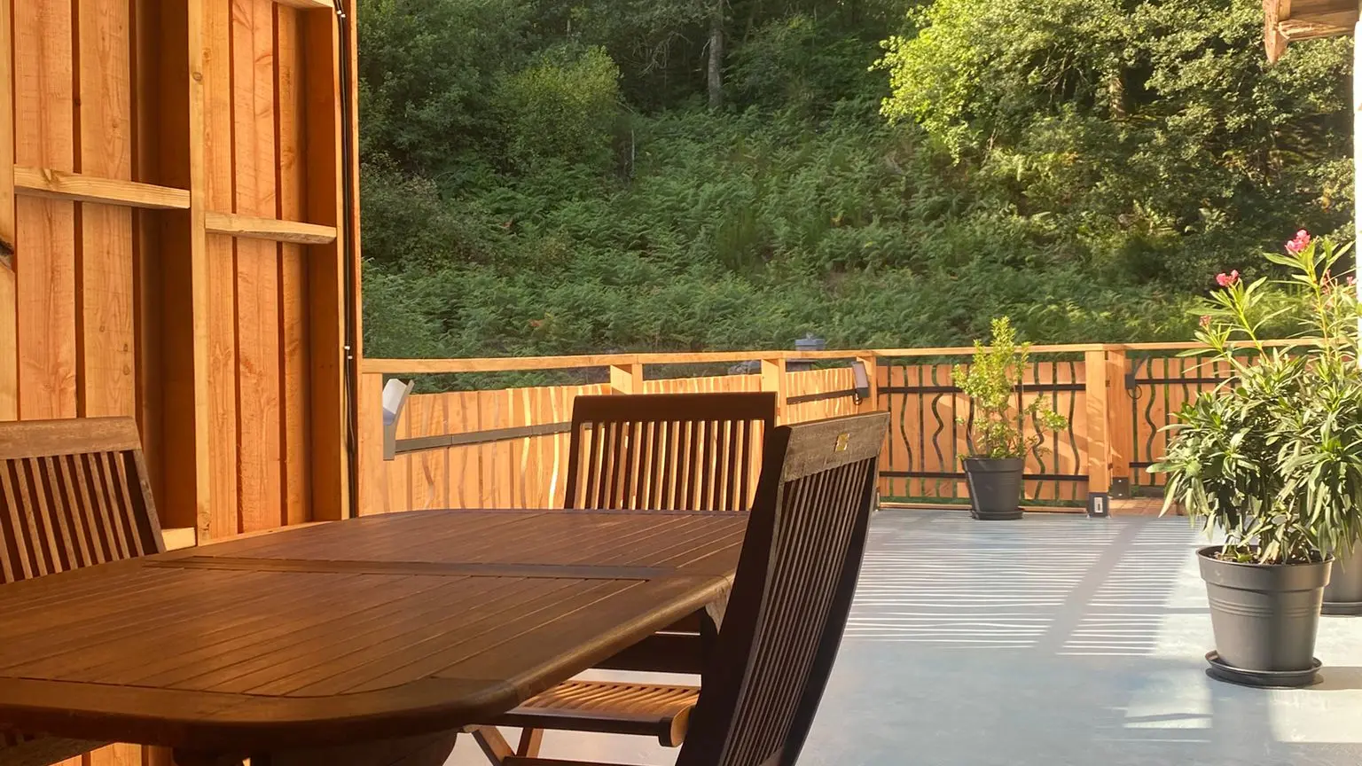 L'abri sur la terrase