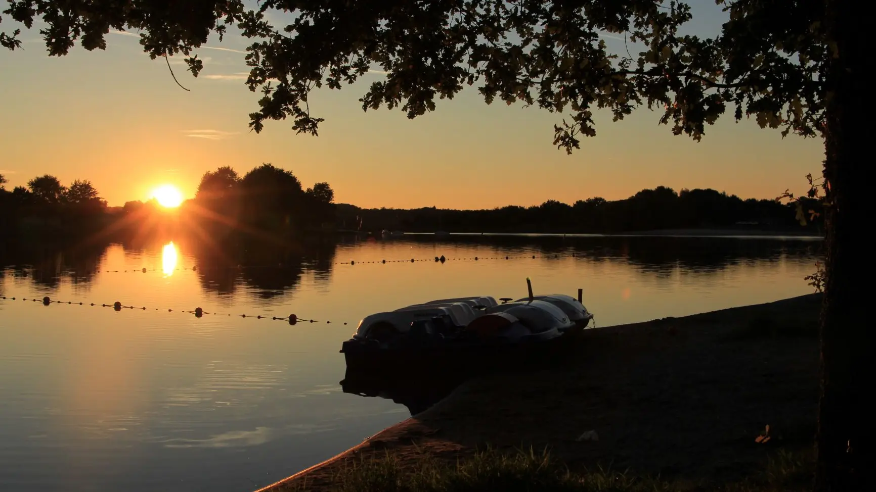 Plan d'eau de Videix - coucher du soleil_6