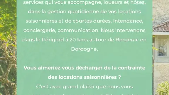 Intendance 24 votre conciergerie en Dordogne Périgord