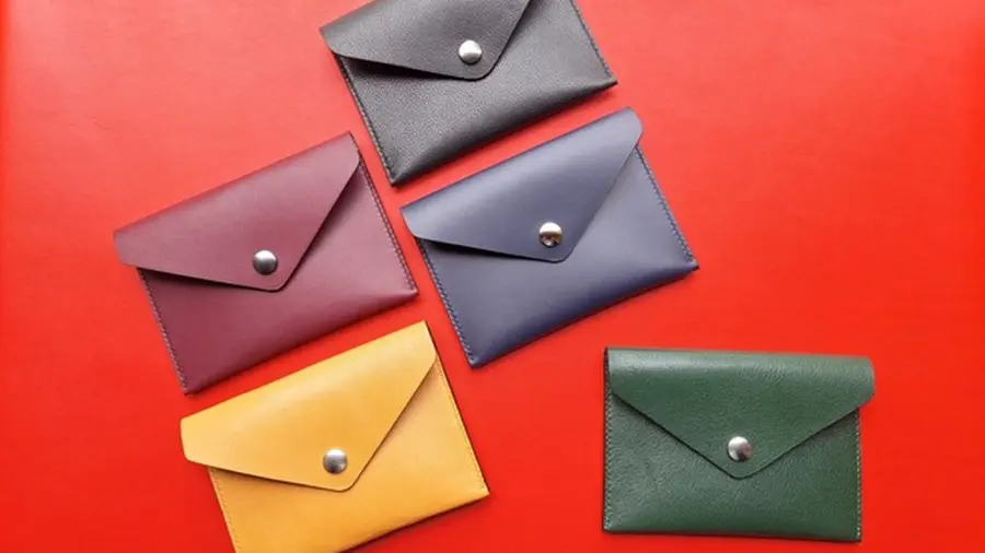 Enveloppe en cuir
