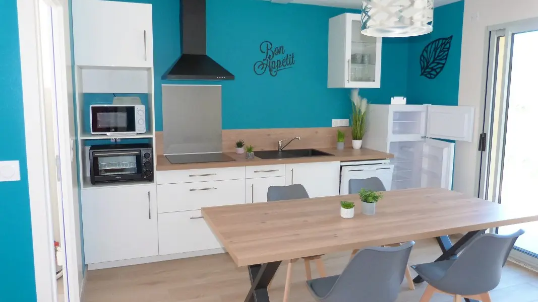 Cuisine_Meublé de tourisme Domaine des hameaux du lac A-droite