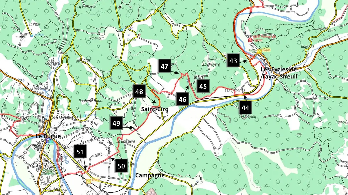 topo carte 5 les eyzies le bugue