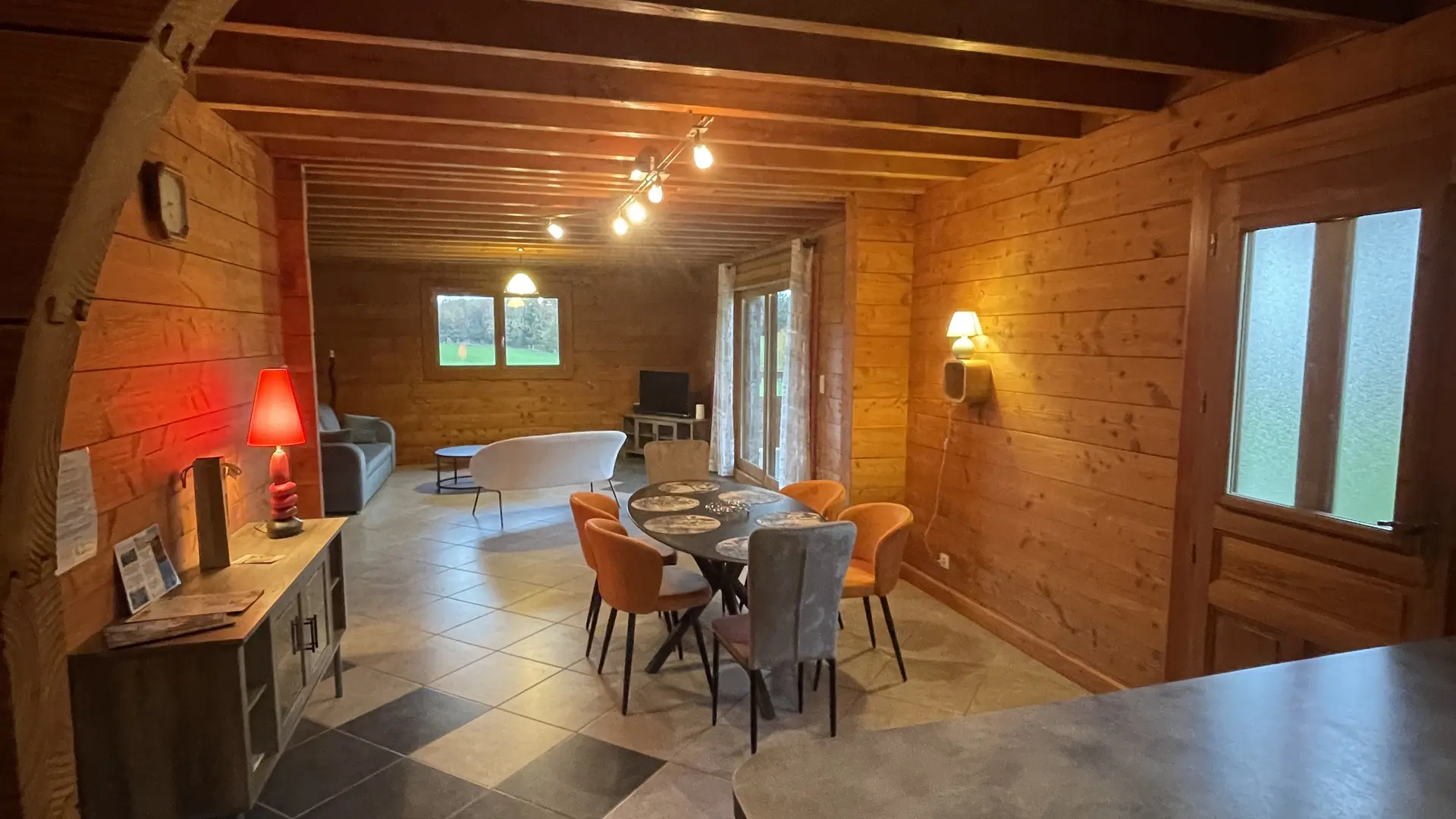 Le Chalet de Noblat - Vue depuis cuisine