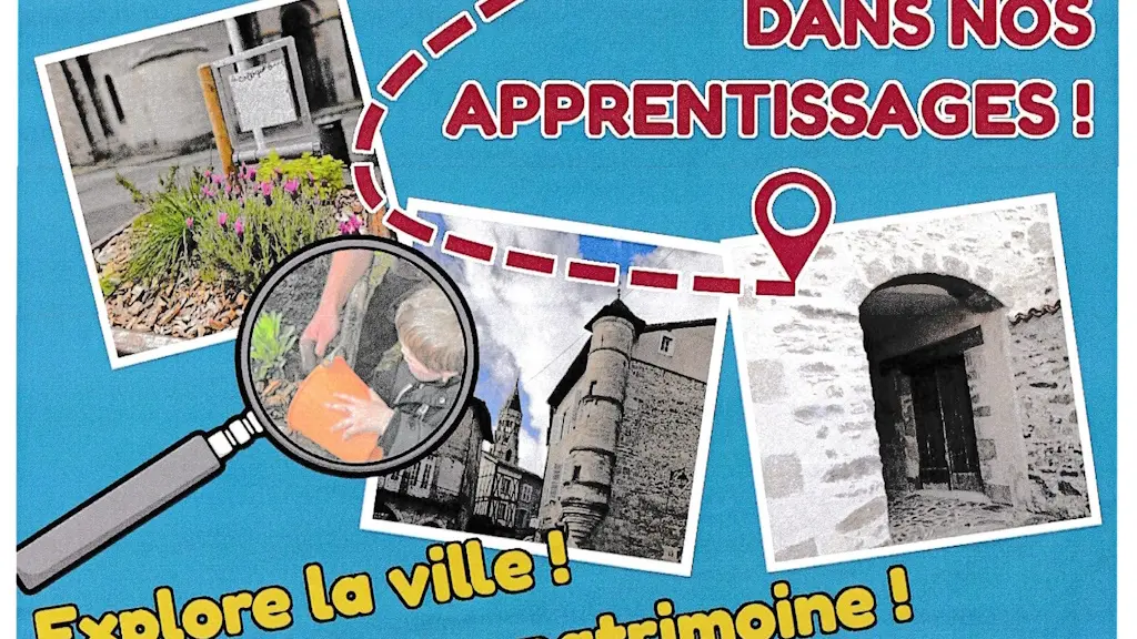 Affiche du jeu de piste en famille à Saint-Léonard de Noblat