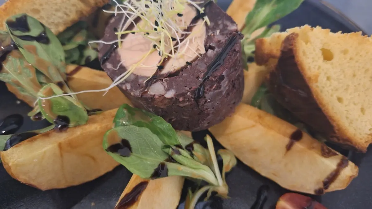 Boudin noir au foie gras