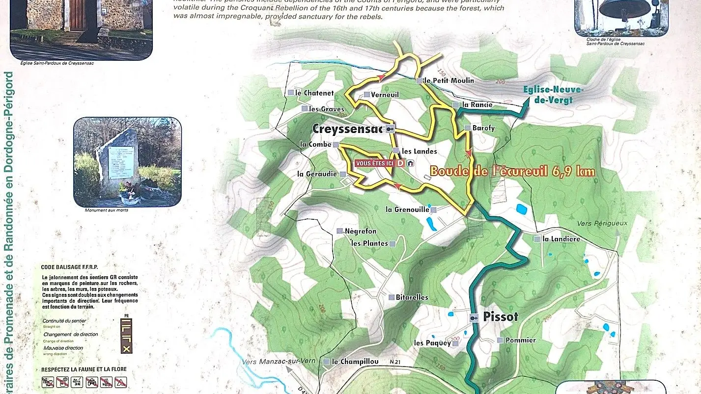 CREYSSENSAC-ET-PISSOT-Boucle de l'écureuil-Panneau d'appel