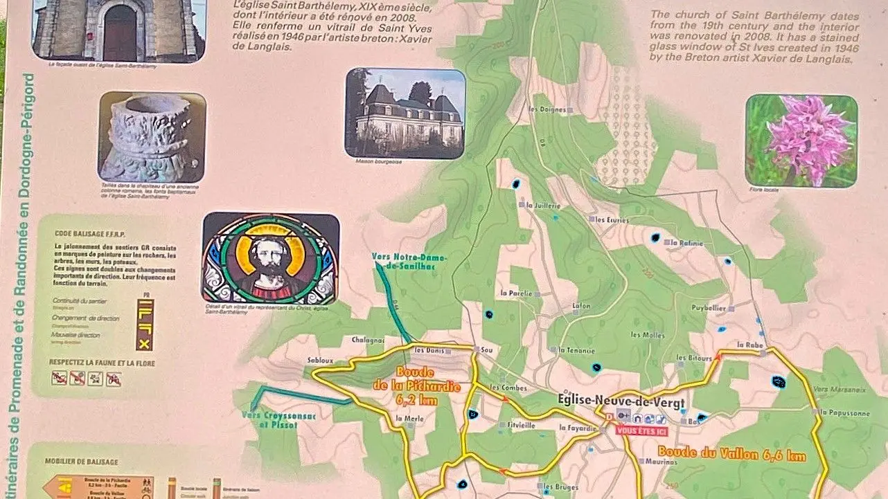 EGLISE-NEUVE-DE-VERGT-Boucle du Vallon-Panneau d'appel 2