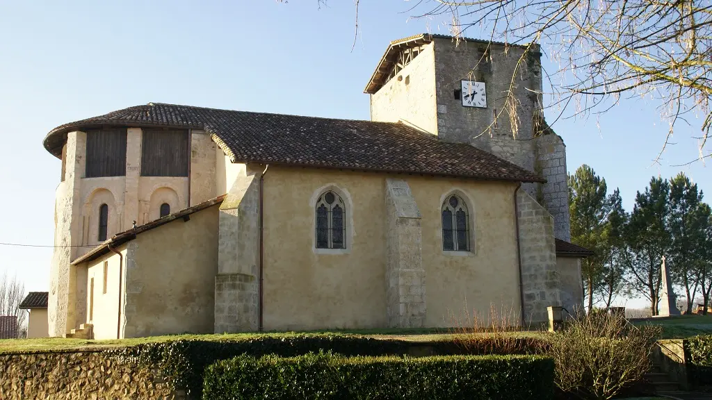 Eglise de Saint-Aubin depuis la mairie