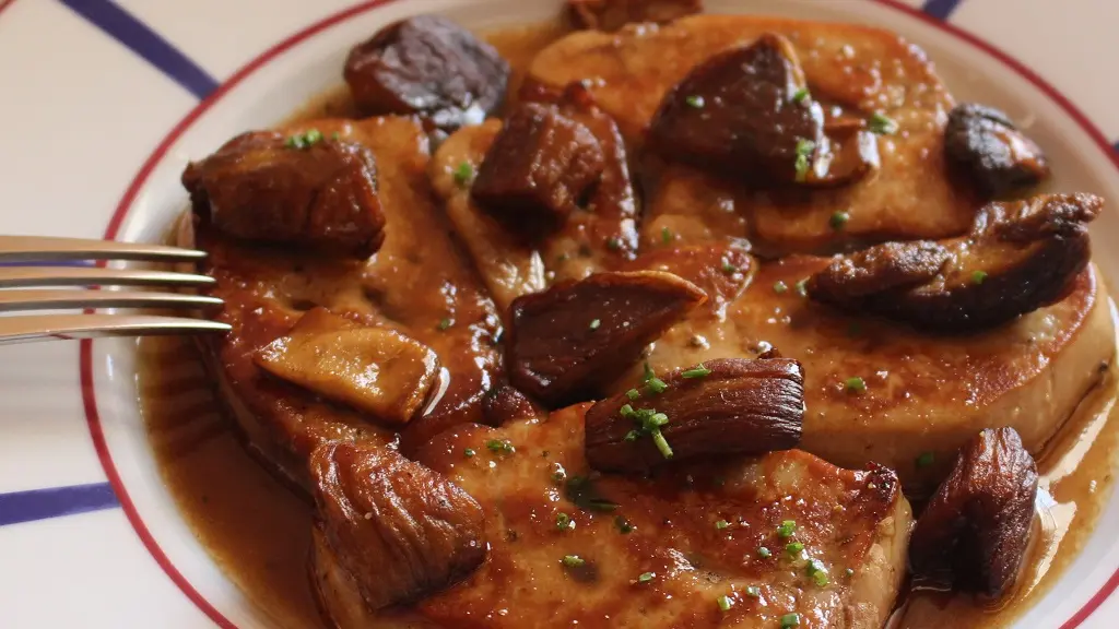 Escalope de foie poelee aux cèpes - Aux Tauzins