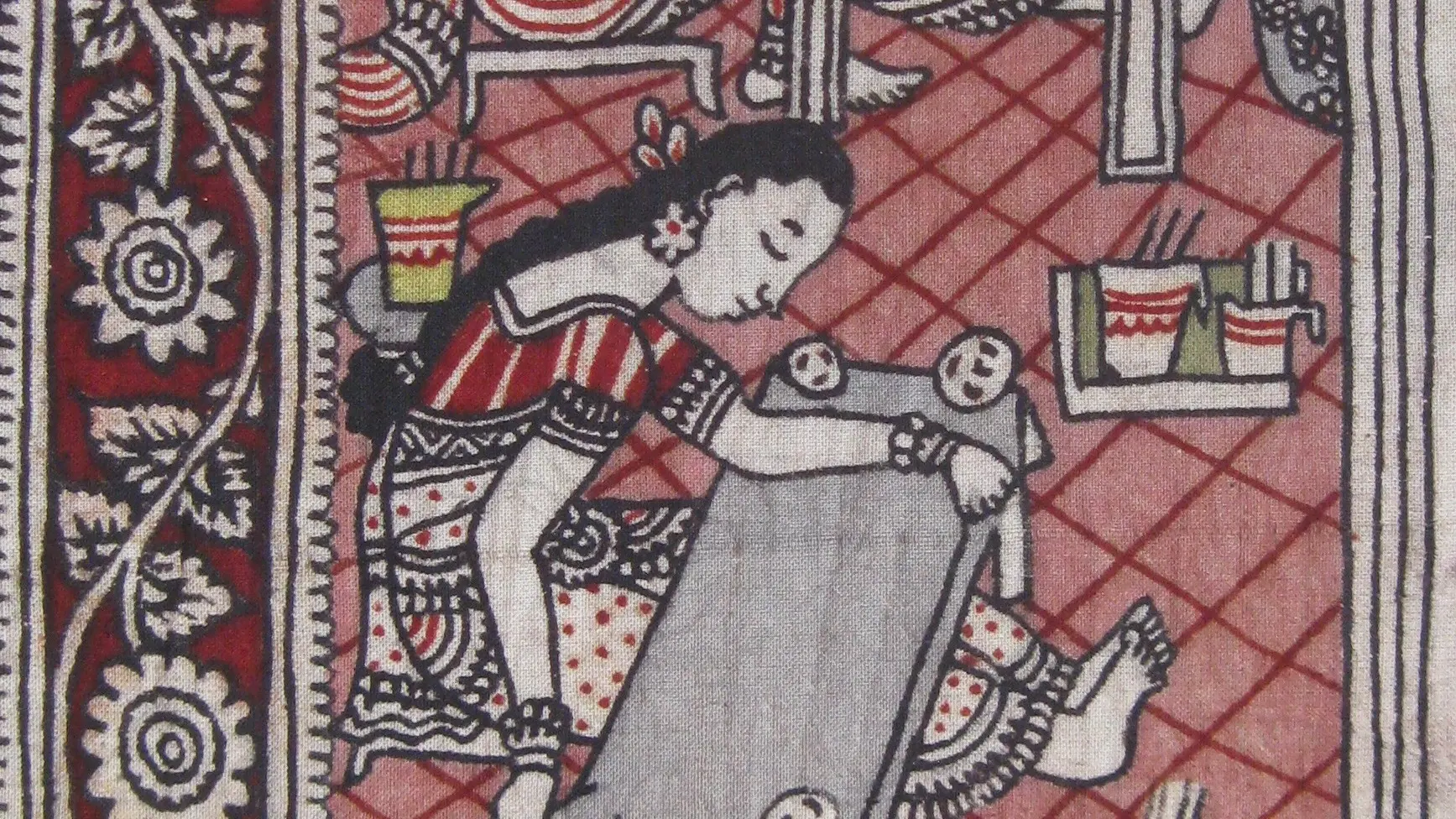 Expo_Kalamkari -3 l'atelier de kalamkari Mariya