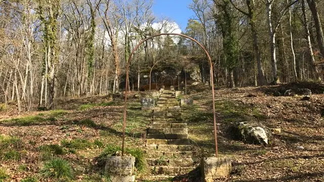 Forêt dép. de Campagne en hiver - escalier ©A (6)