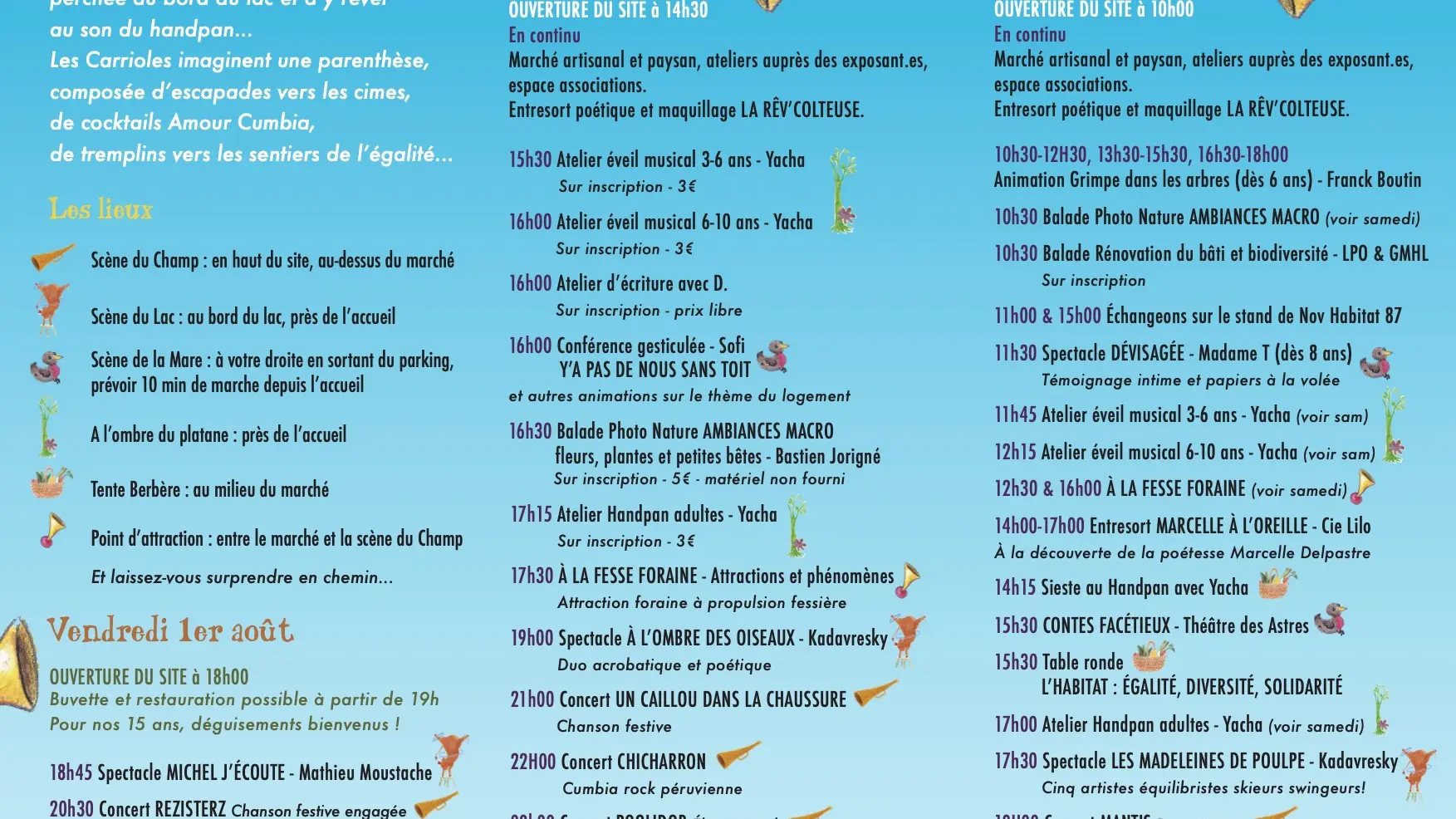 Flyer Les Carrioles 2025