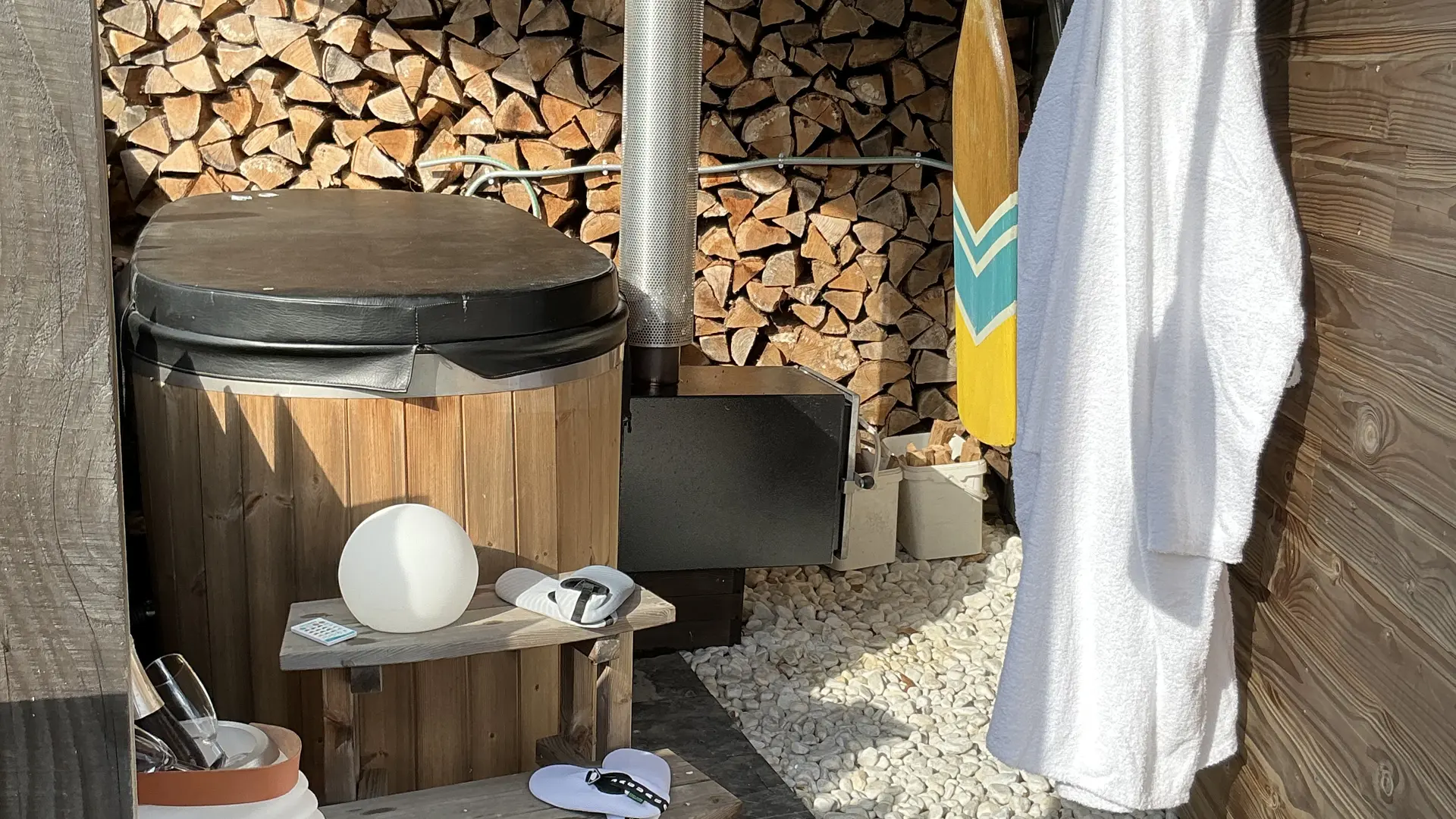 Bain nordique privatif pour 2 (en option)