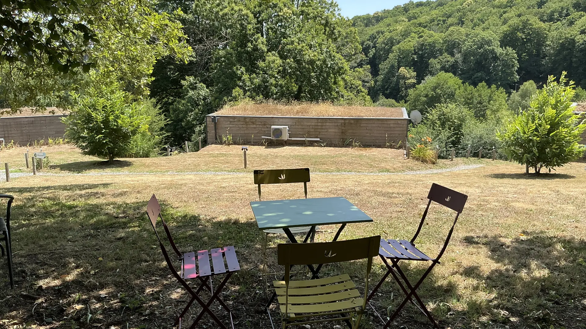 Espace détente ombragé