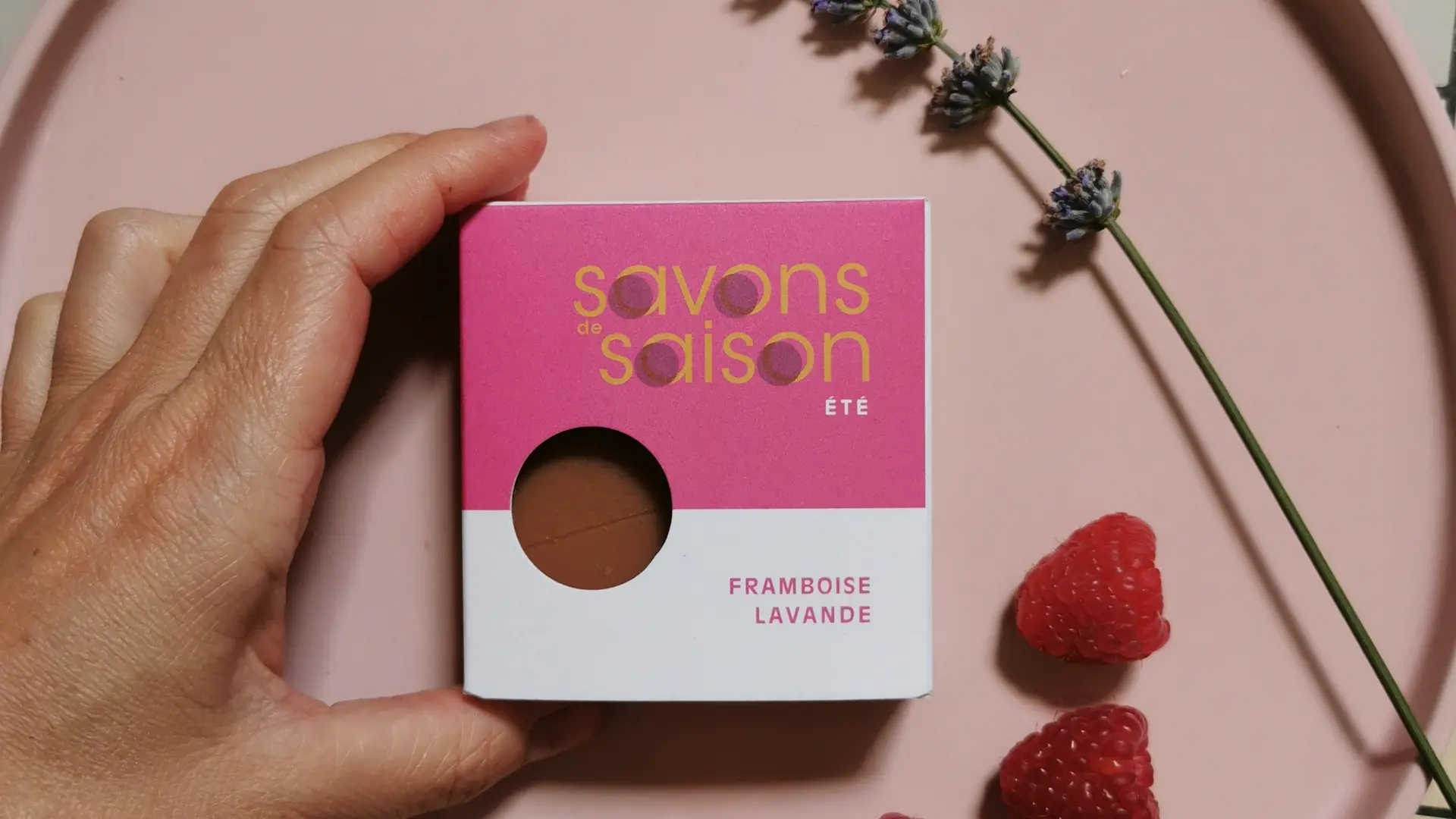 Savon fruité Framboise Lavande