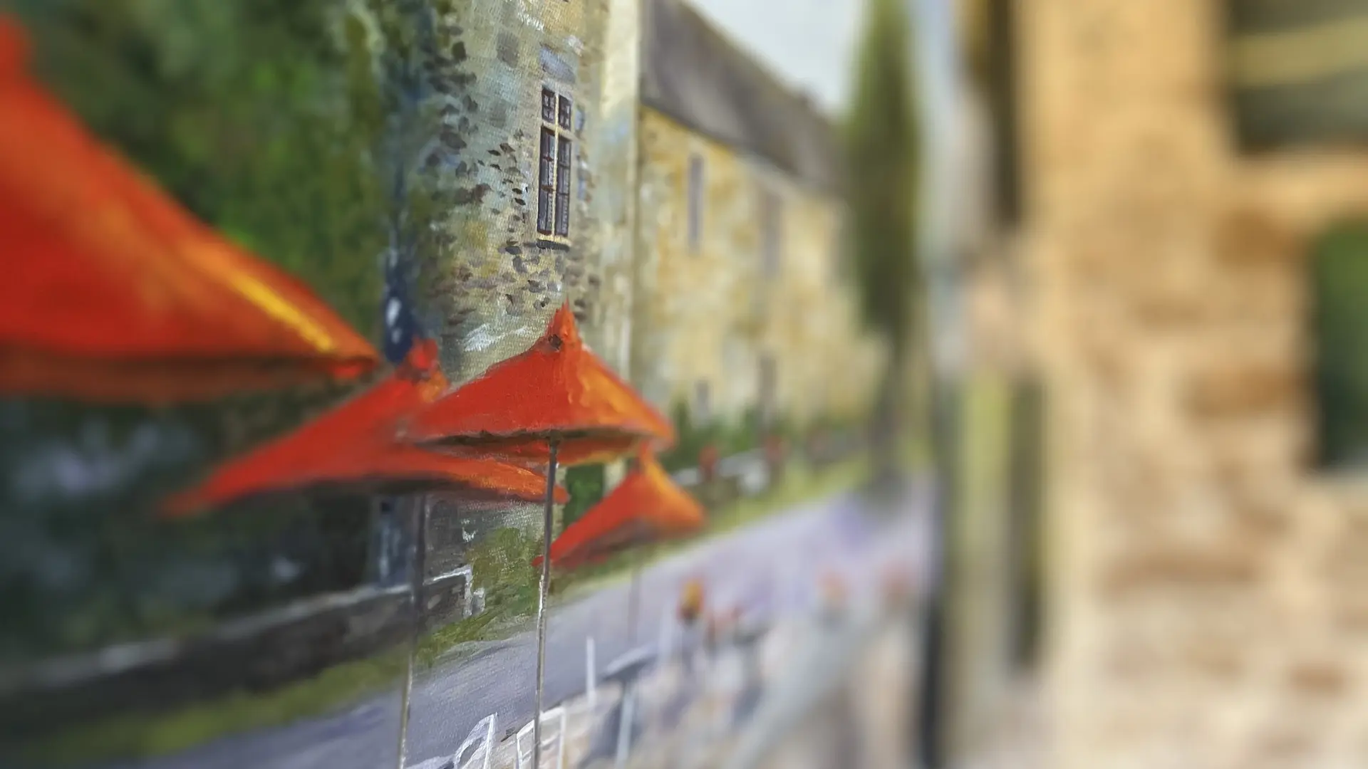 Le château de Mortemart- Huilke/toile