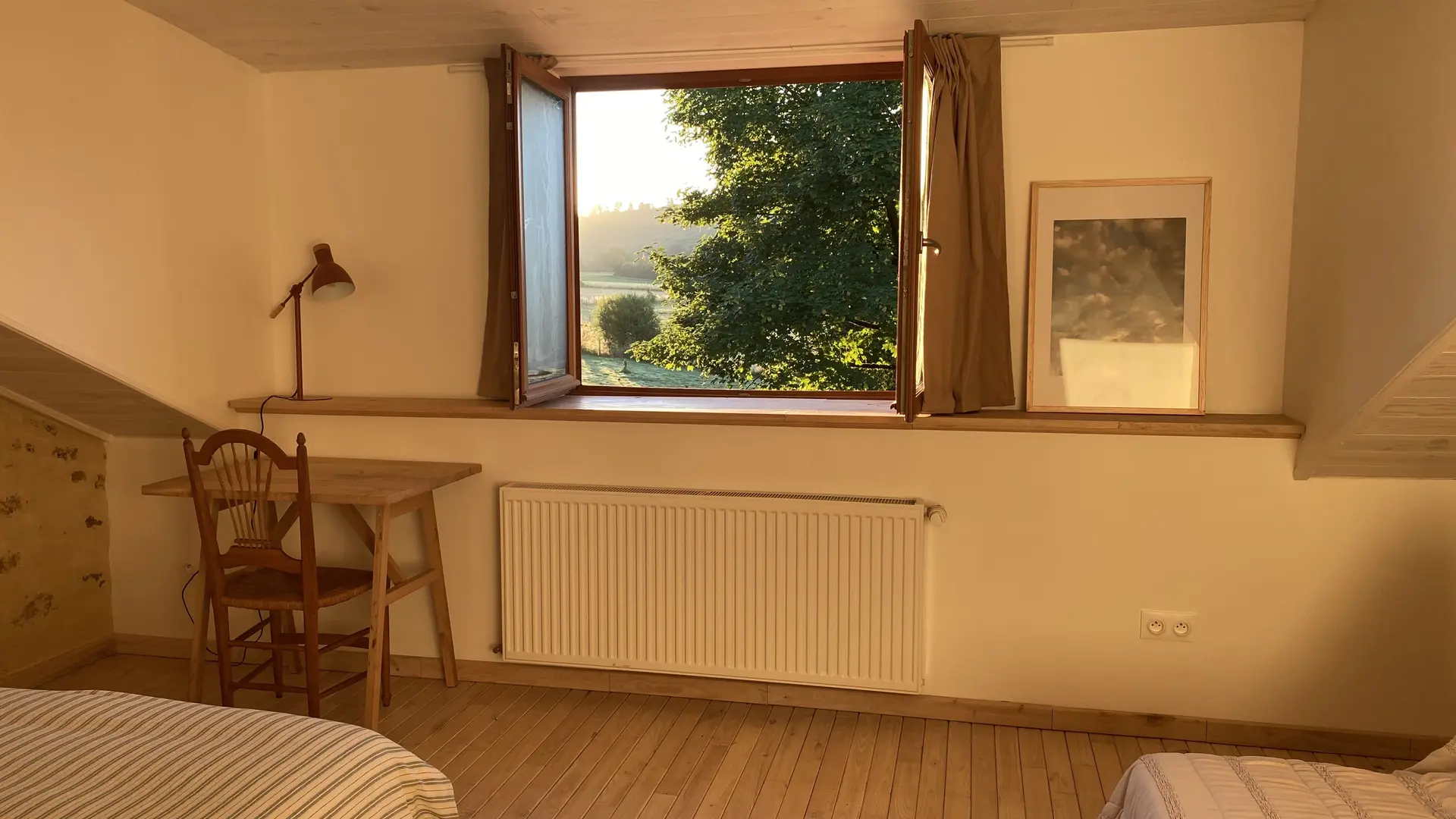 Vue depuis le lit