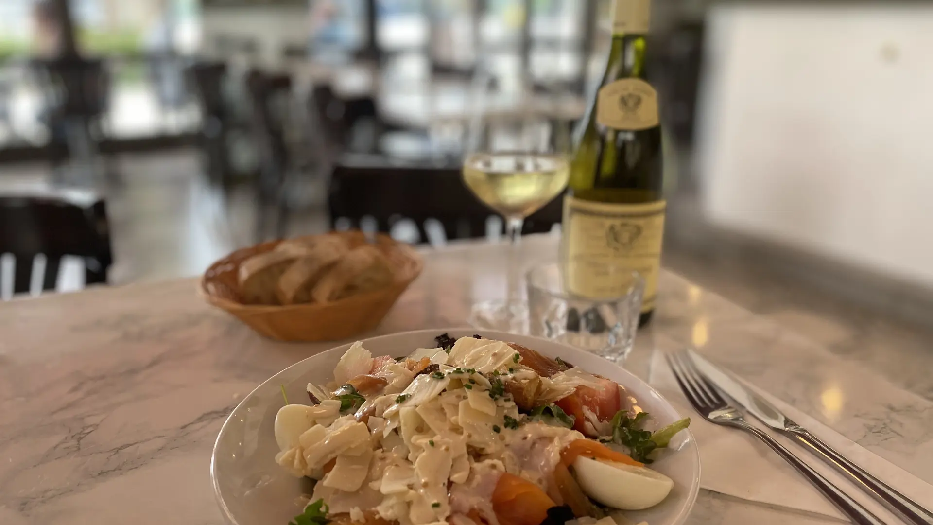 salade caesar truite fumée