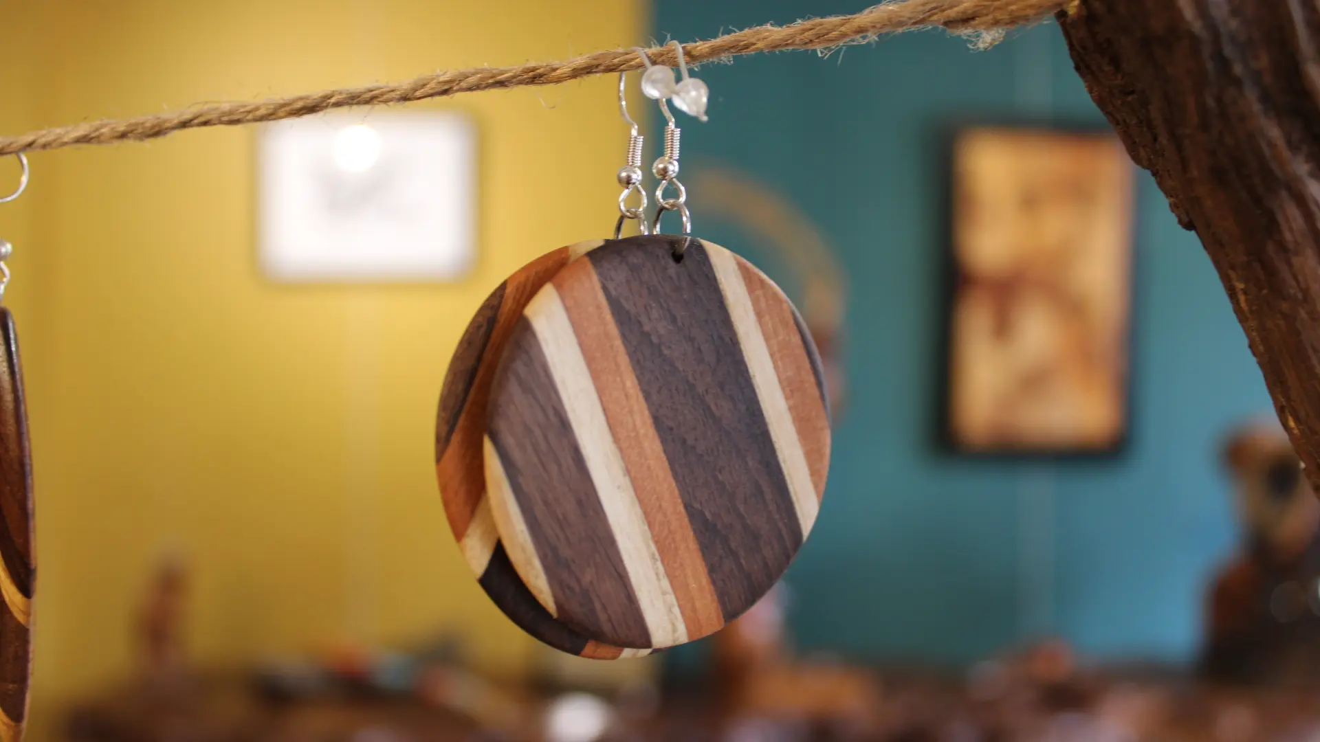 Boucles d'Oreilles - Mine de Bois