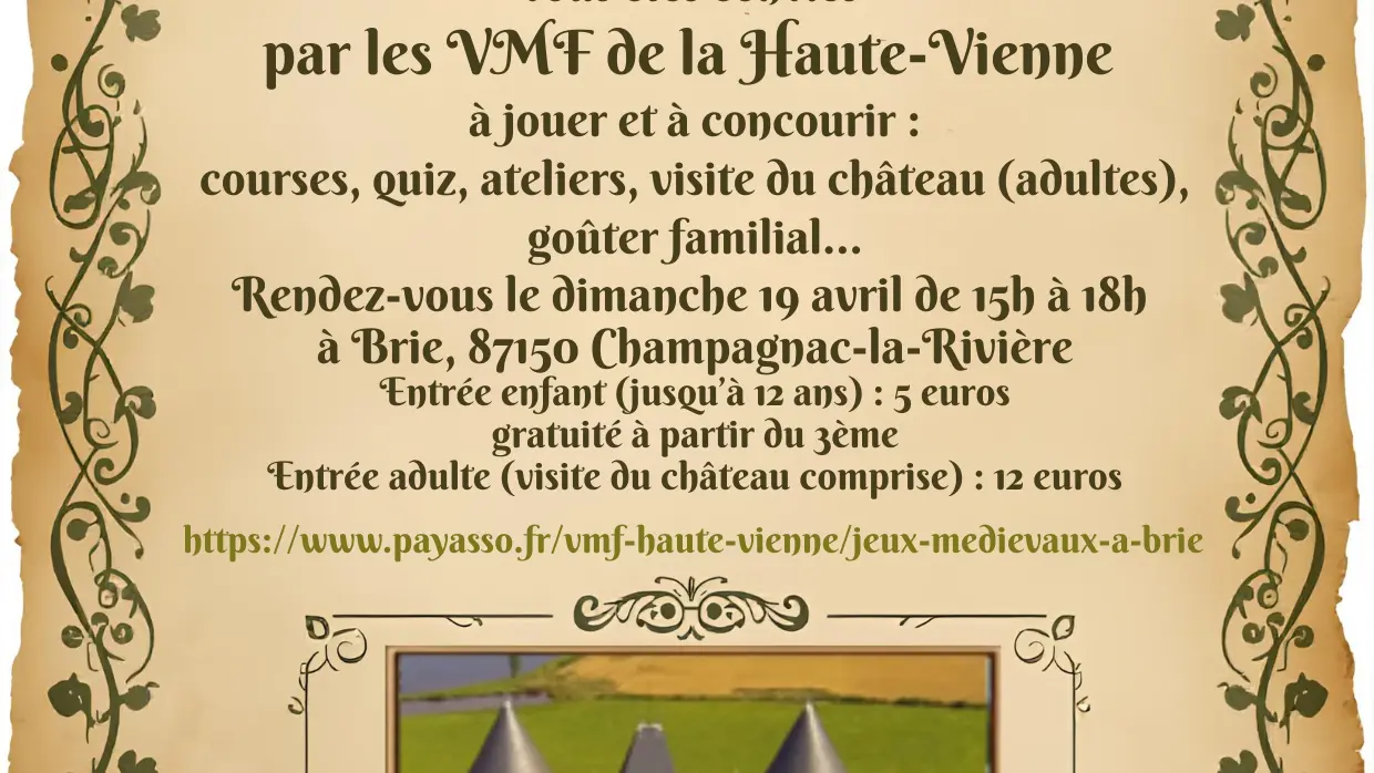 Jeux médiévaux à Brie !