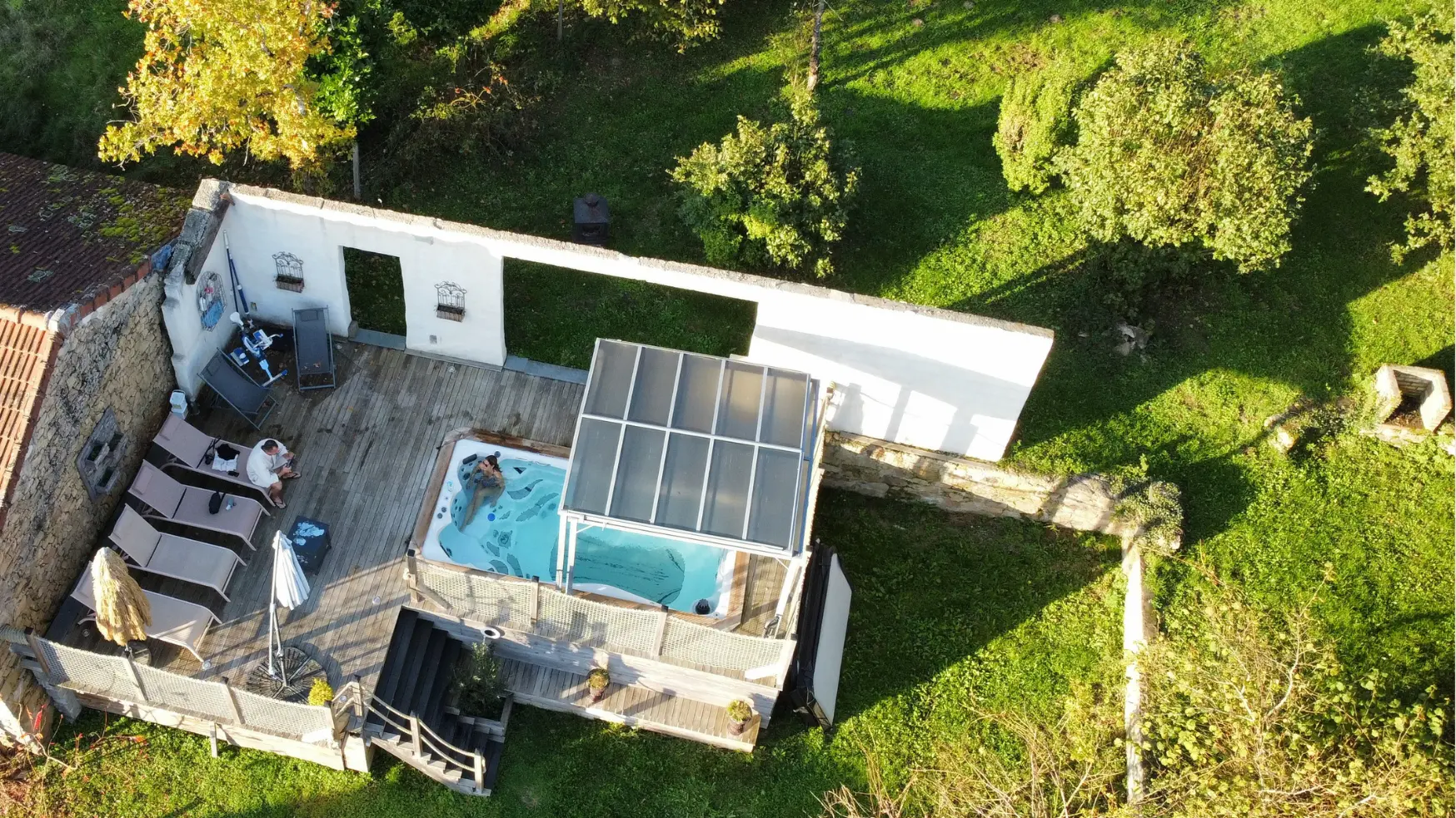 Spa de nage - 5m sur 2m40 chauffée toute l'année