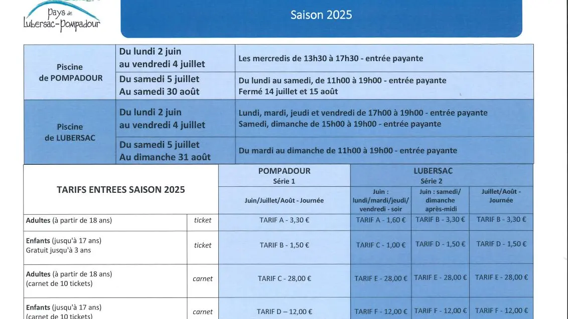 Piscine Lub - Pomp 2025