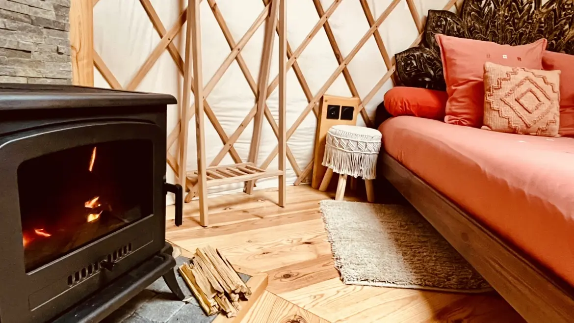 Poêle à bois yourte