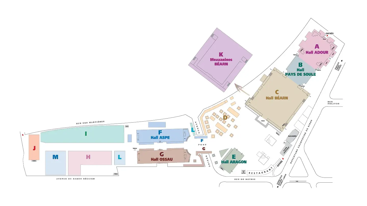 Parc des Expositions - Pau - Plan