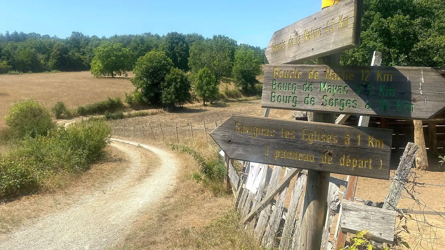 Savignac les églises-Boucle de la nature-Chemin-Signalétique