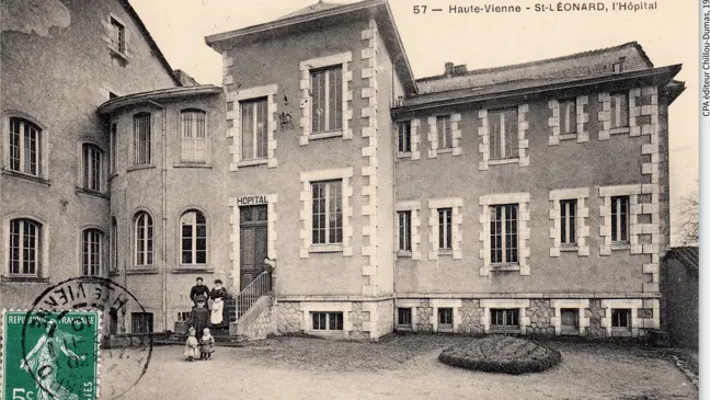 St-Léonard CPA Hôpital rue Daniel-Lamazière Maison du Basty (c) CSSL-Chillou-Dumas 1909 - CA