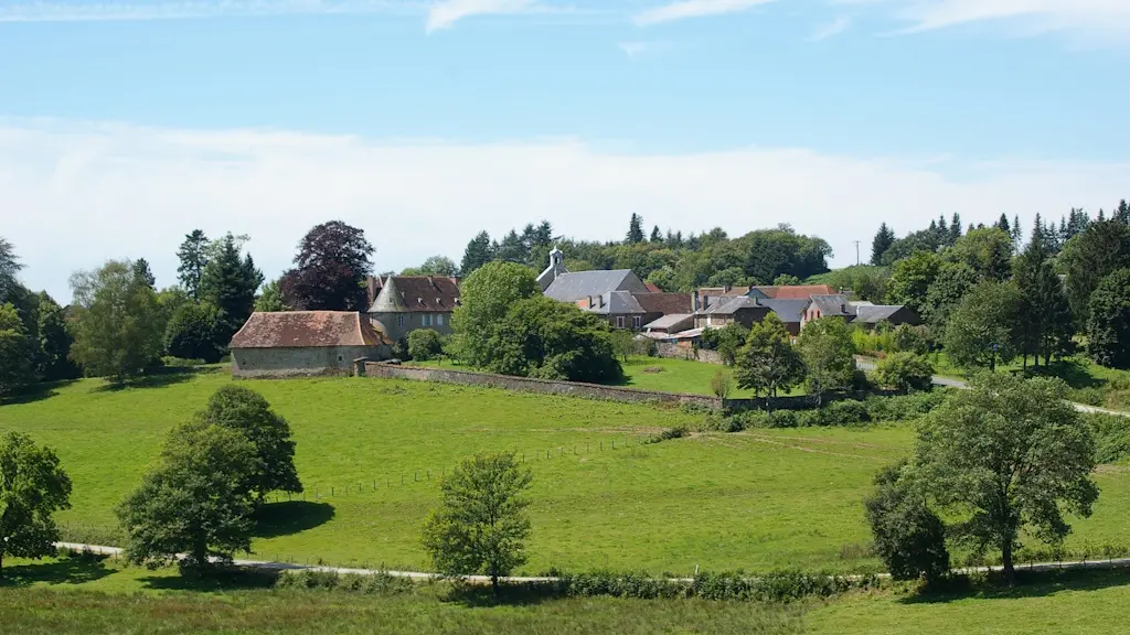 Vue sur le bourg de Saint-Méard