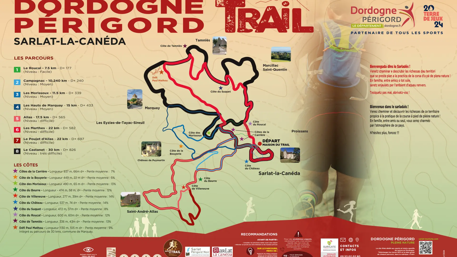 TRAIL DE SARLAT 120 X 80 CM imp