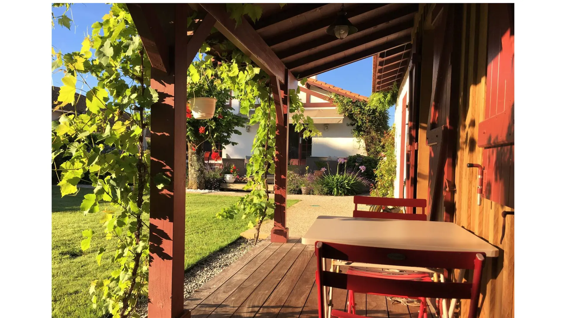 Terrasse chambres d'hôtes