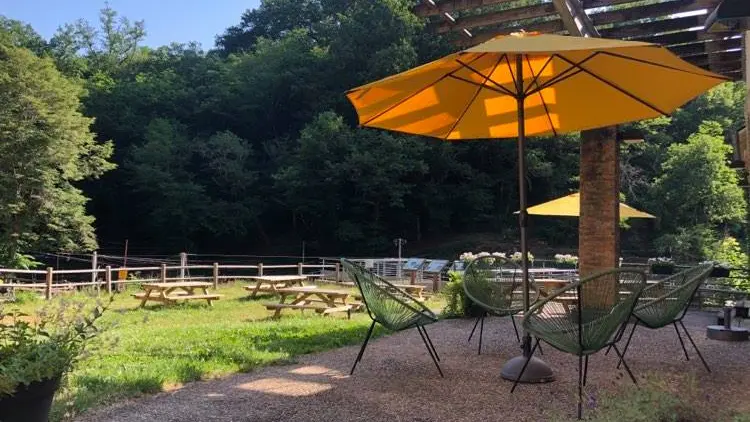 Terrasse gîe du Moulin