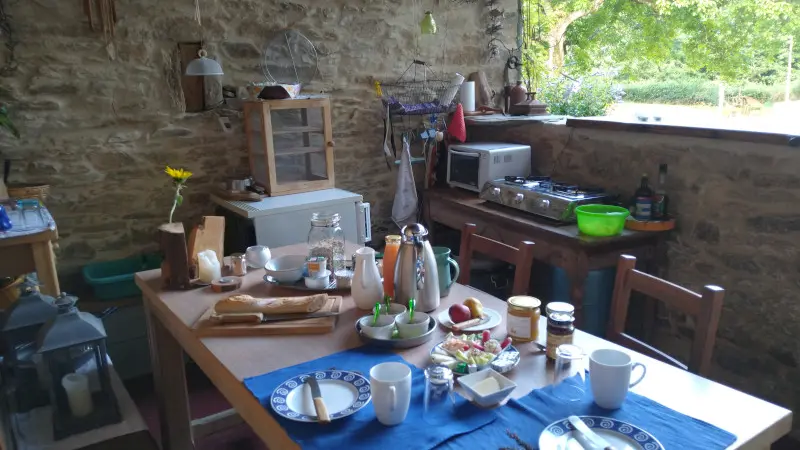 Terrasse petit-déjeuner