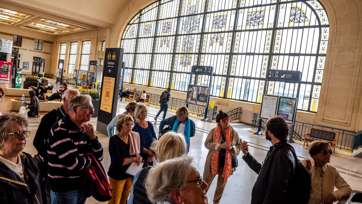 Visite de la gare de Limoges