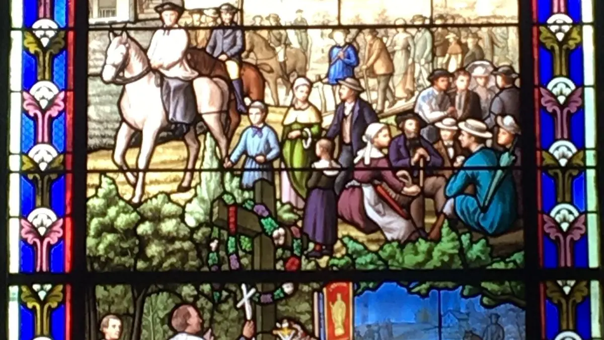 Vitrail de la procession (1900)