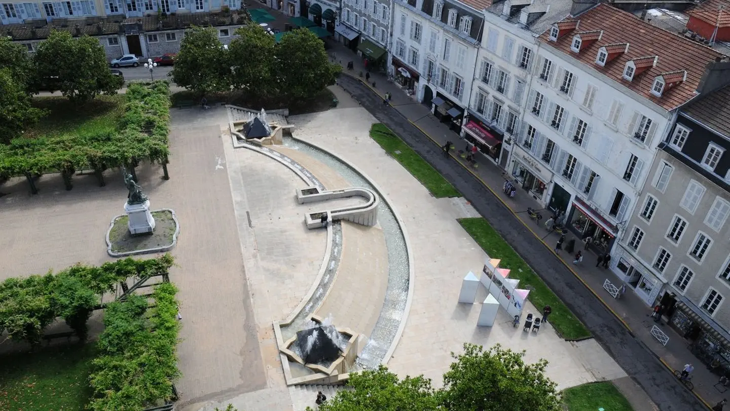 Place de la libération - Pau - vue aérienne