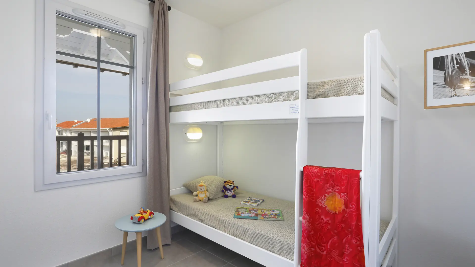 Chambre avec lits superposés