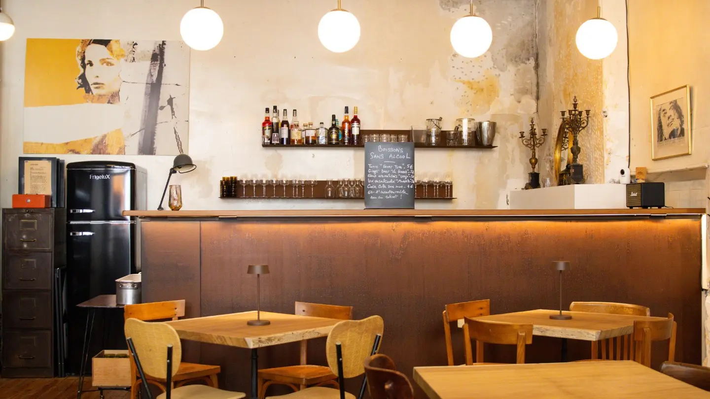 Bar à vin Brut - Pau - le comptoir