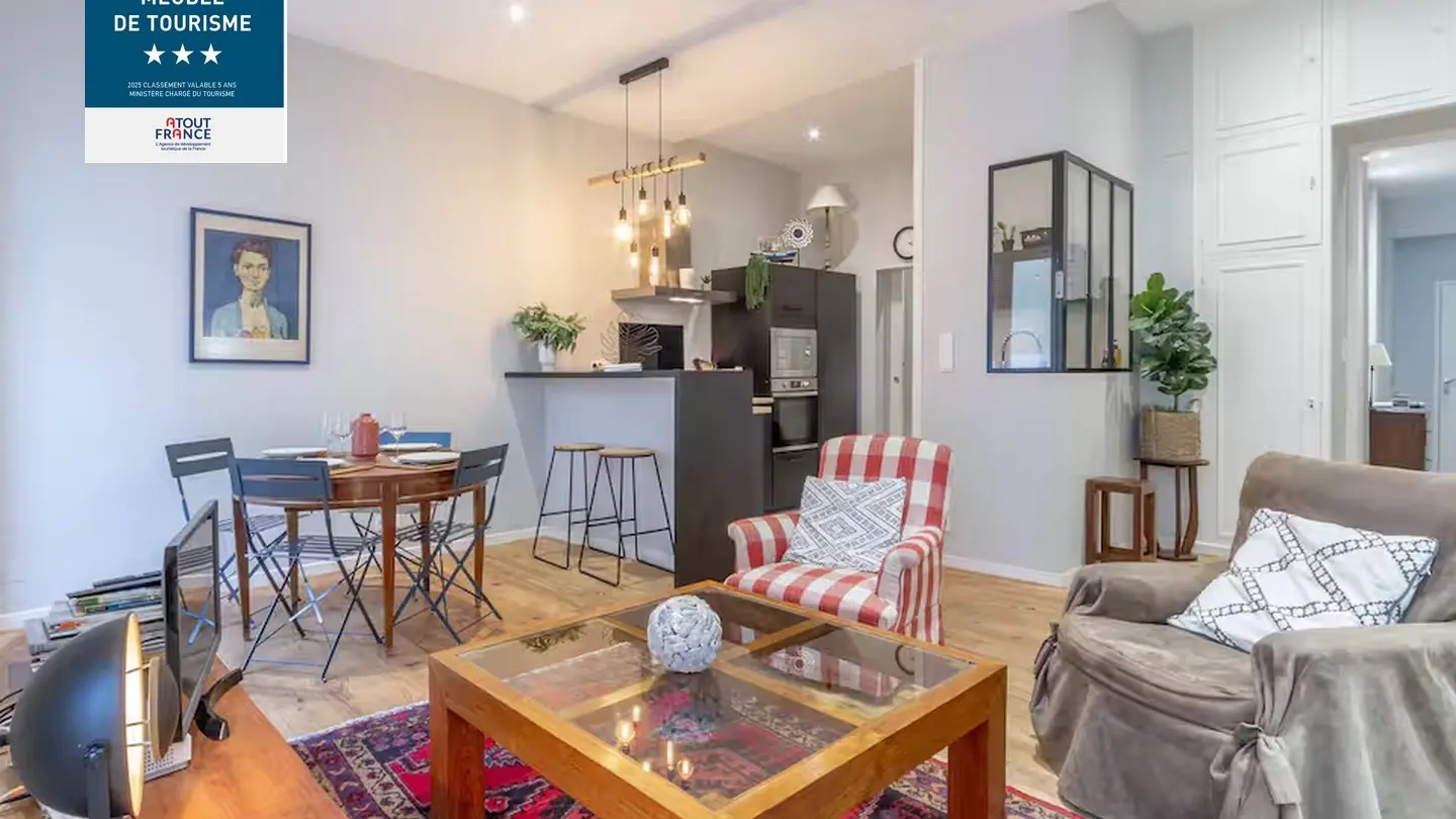 Meublé Le Barthou - Pau - salon