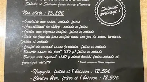 carte Les barriques