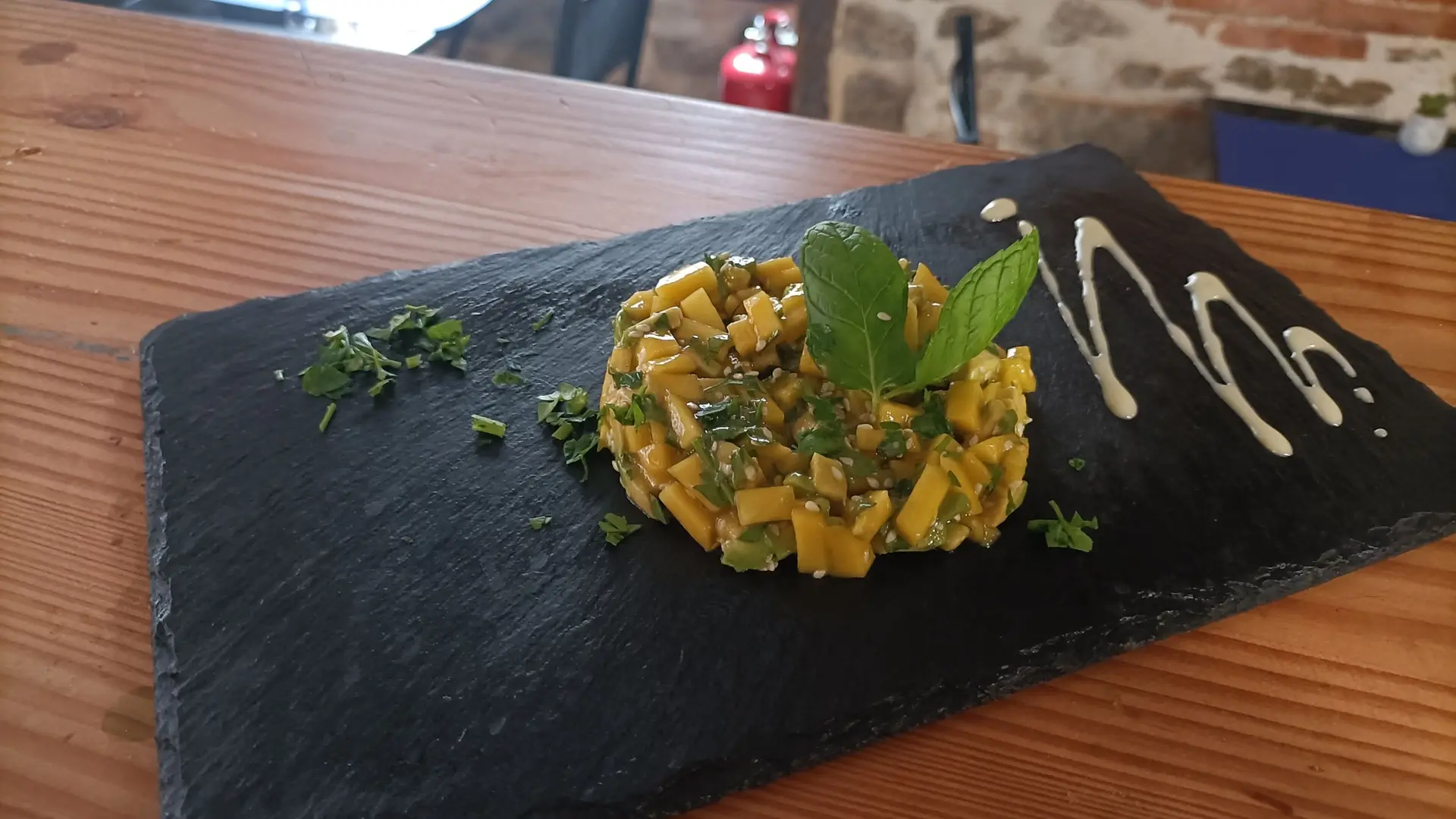 entrée du jour au Restau Pâtes