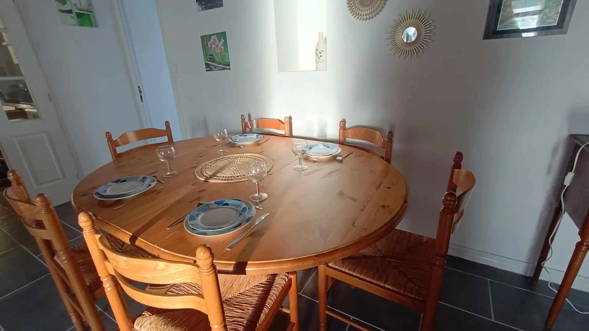 Salle à manger - gîte Moulin de chez Brandy